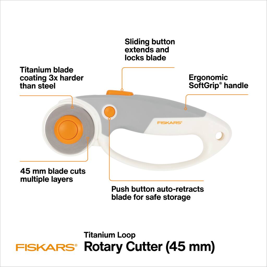 Fiskars® 45mm Multiple Layers Loop Rotary Cutter Michaels